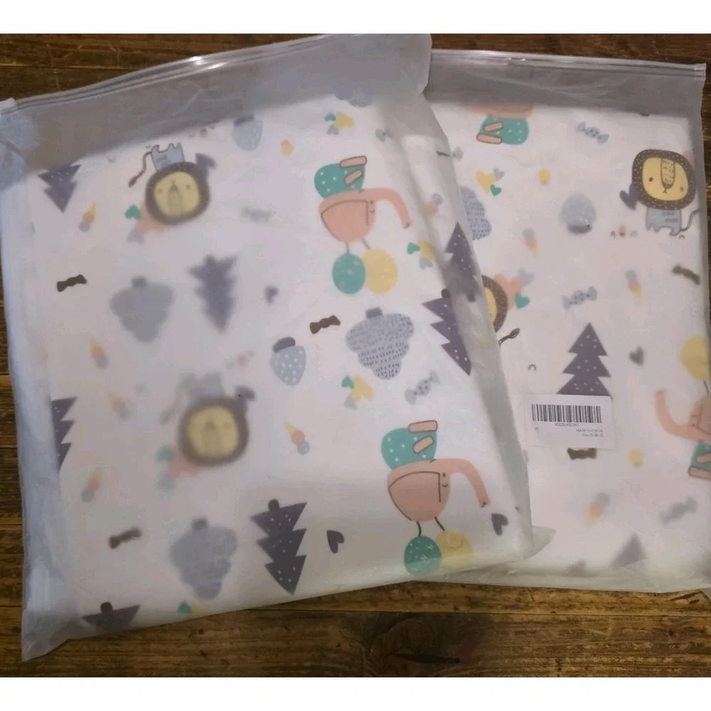 2 Waterproof Baby Pads Organic Cotton Crib Mattress Protector Soft Absorbent New